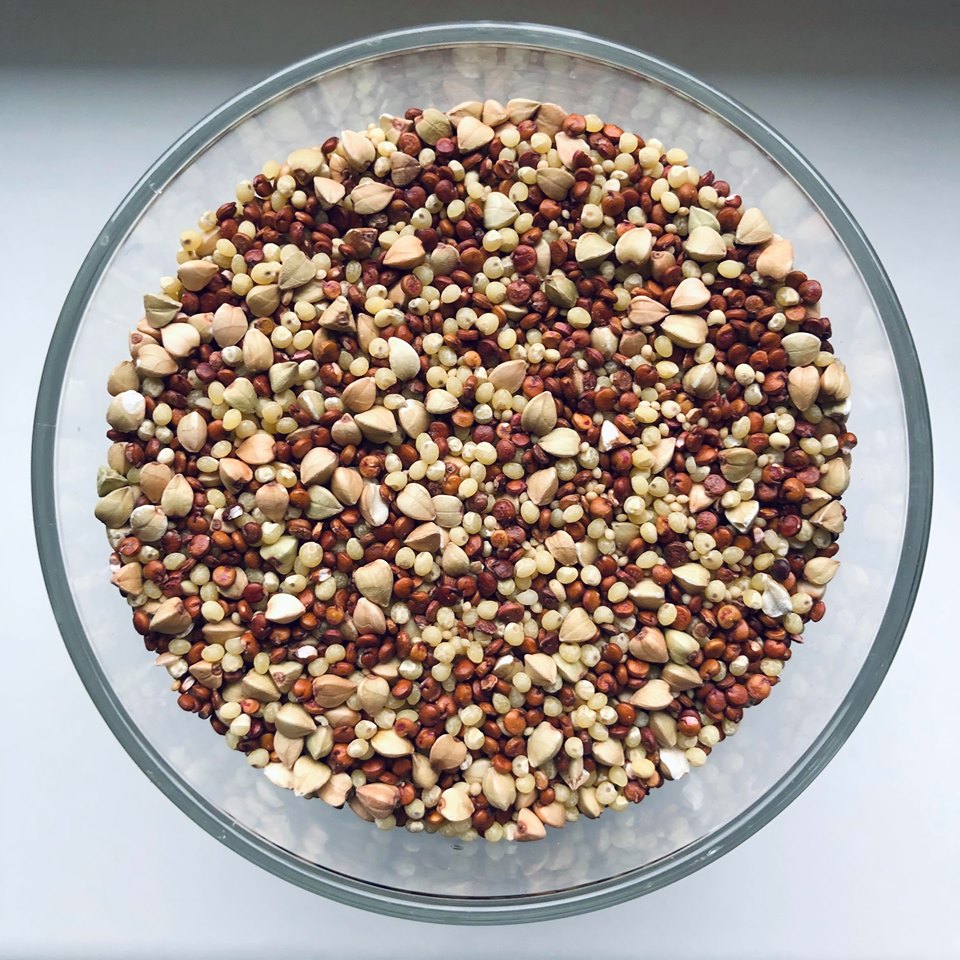 hjemmelaget matpose med frøblanding